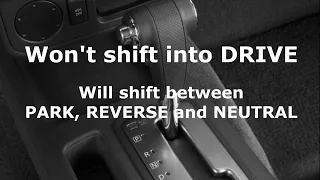 Nissan Frontier Xterra Pathfinder Won't Shift Into Drive DIY Fix Shifter Transmission