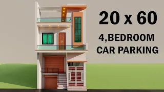 20 by 60 Besment Shop With House Design,3D dukan or makan ka naksha,Besment car parking