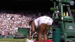 Serena serves it out in style