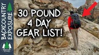 30 Pound Backpacking Gear Load Out - 4 Day Post Trip