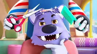 Big Bad Wolf's First Haircut | Hairstyle | Good Habits | BabyBus - Kids Songs and Cartoons