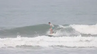 Surfing fun waves in Nosara