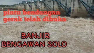 Banjir||apes kali ini para pemancing garong atau senggt di Bengawan solo bendungan gerak