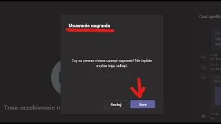Jak usunąć nagranie lekcji w MS Teams?