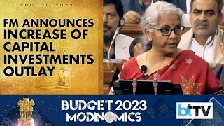 FM Hikes Capital Expenditure Outlay By 33% To Rs 10 Lakh For 2023-24