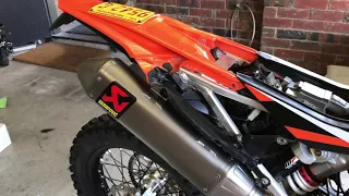 2017 KTM 350 exc-f stock VS Akrapovic