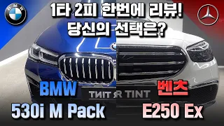 [내가 판 차 리뷰] 신형 BMW 5시리즈 530i m 스포츠 패키지 VS 벤츠 E클래스 E250 익스클루시브 기본 트림 비교! 구독자님의 선택은?! @leaseinrentin