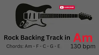 Epic Rock and Roll Jam in A Minor at 130 BPM - Guitar Backing Track for Jamming and Soloing!