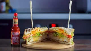 Клаб СЭНДВИЧ с Курицей и Беконом | Клаб Сэндвич РЕЦЕПТ для гостей | Club Sandwich Recipe