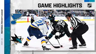 Blues @ Sharks 11/4/21 | NHL Highlights