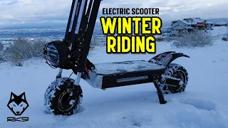 Electric Scooter VS Snow: Winter Off-Roading