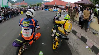 ROAD RACE LUWUK. KEJUARAAN BALAP MOTOR BANGGAI PRIX 2021. 'FINAL' Kelas bebek 4tak 125cc Lokal Luwuk