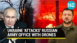 Russian Army office targeted in Ukraine drone strike in Bryansk; UAV shot down in Belgorod