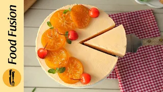 No Bake Orange Cheesecake Recipe By Food Fusion