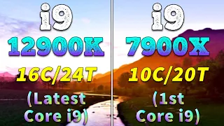 Core i9 12900K (Latest Core i9) vs Core i9 7900X (1st Core i9) | 4 Years Difference PC Gameplay