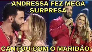 Andressa Suita faz MEGA SURPRESA para Gusttavo Lima e canta com ele no palco .Veja!!!