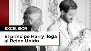 El príncipe Harry llega al Reino Unido tras diagnóstico de cáncer del rey Carlos III