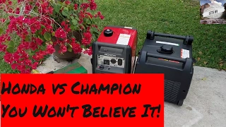 Honda EU3000 vs Champion 2800 you Won't Believe It!