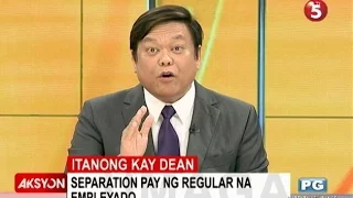 Itanong kay Dean | Separation pay ng regular na empleyado