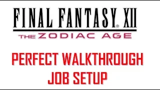 Final Fantasy XII The Zodiac Age Perfect Walkthrough Job Setup
