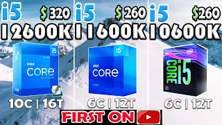 Core i5 12600K vs Core i5 11600K vs Core i5 10600K | RTX 3090 - TEST IN 10 GAMES
