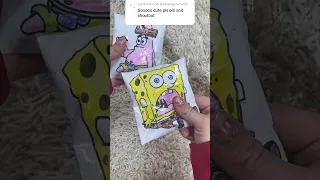 SpongeBob and Patrick Paper Squishy DIY Paper Crafts #asmr #blindbags #asmr #papersquishy