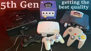 5th Gen Game Consoles - How to get the best possible video quality for playing and streaming?