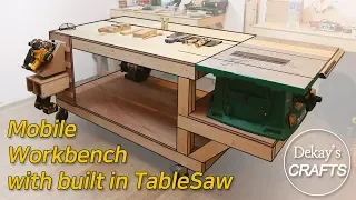 Mobile Workbench with built in TableSaw