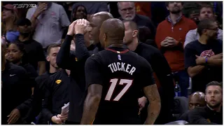 PJ Tucker Knocks Down the CLUTCH 3-Pointer for the Lead