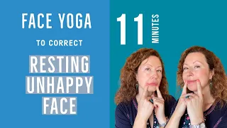 Face Yoga to correct Resting Unhappy Face