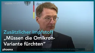 Karl Lauterbach und Christian Lindner zur Beschaffung zusätzlicher Impfstoffe am 16.12.21