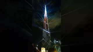 Burj Khalifa - world record new year light show 2018 - Full HD