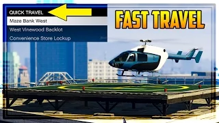 GTA 5 CEO TIPS & TRICKS - How To Fast Travel & Repair Helicopters for Free!