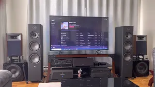JBL 4306 and Polk Audio reserve R700 playing together