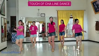 TOUCH OF CHA LINE DANCE - DEMO - Choreographed by Heru Tian(INA) - LOW IMPROVER