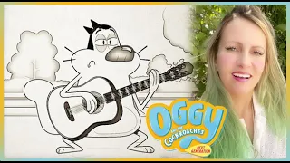 Coloring  Oggy is playing guitar |   Oggy And The Cockroaches Next Generation  |  Markers