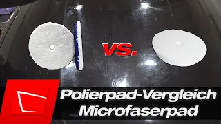 Autolack kratzerfrei polieren! Polierpadvergleich Schaumstoff vs. Microfaser!