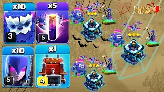 How to use yeti witch bat in th13 war attack/Best th13 attack strategy for Cwl war/Clash of clans ☠️
