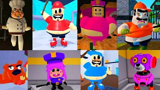 Roblox 4 SPEEDRUN ESCAPE OBBY, POLICE GIRL, Mr. Pops Petshop, BABY POLLY HOUSE, Burts Burger Shop