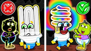 Liam Family USA | Colorful Light Bulb | Family Kids Cartoons