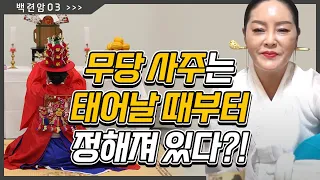 무당 사주는 태어날 때부터 정해져 있다?! / 무당이 되야하는 사주의 특징 [공주점집 백련암]