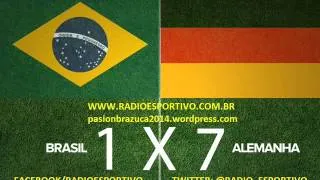 Brasil 1 x 7 Alemanha - Narração: José Carlos Araújo (Transamérica) Copa do Mundo - 08/07/2014