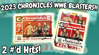 New Release! 2023 Panini WWE Chronicles Retail Blasters! Two #'d cards!