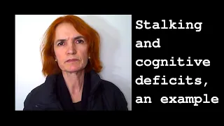 Cognitive deficits and stalking. Links in description. Laurisa Anello. Watch till the end!