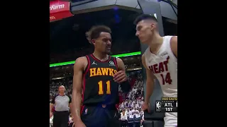 Herro slapped Trae Young in the face 😳 #shorts