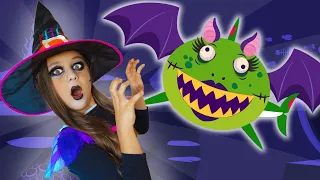 Zombie Shark Halloween Epidemic Song | Zombie Alien Fingers Family Songs  Am nom Leon Kids Song