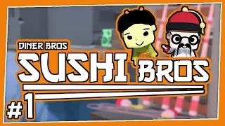 Sushi Bros - #1 - WE HAVE TO FISH OURSELVES?! (4-Player Diner Bros Gameplay)