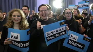 Berliner CDU jubelt: Christdemokraten sind stärkste Kraft | AFP