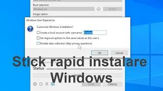 Stick USB pentru instalare rapidă Windows