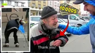 УРОНИТЬ КОШЕЛЁК ПЕРЕД БЕЗДОМНЫМ! Награда 1000$ если он его вернёт! Соц Эксперимент